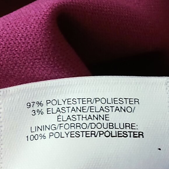 NWT Kasper Sheath Dress 10P Cerise Zip Back Lined - Picture 11 of 11